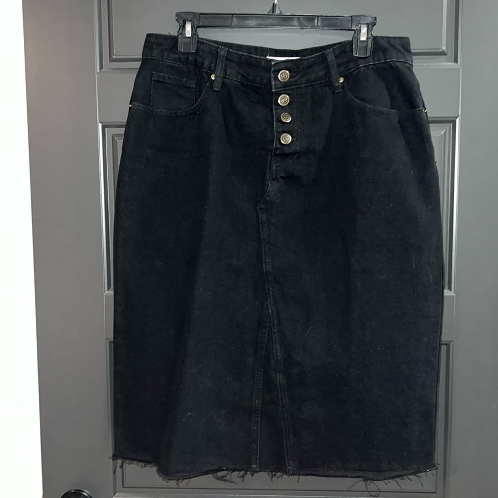 “Haven” Main Street exchange high waisted midi skirt